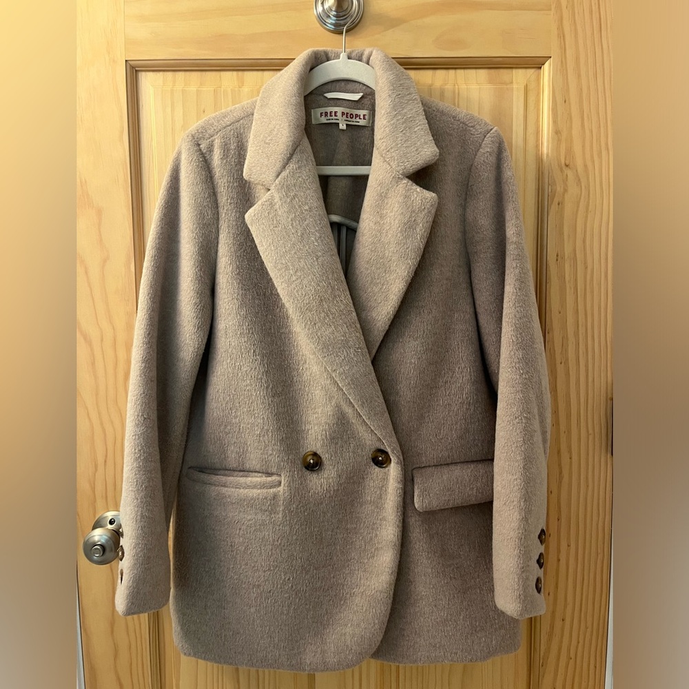 Free People tan blazer size small